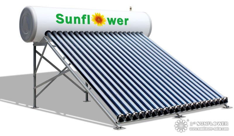 Color Steel Solar Water Heater with heat pipe