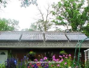 Evacuated tube solar water heater