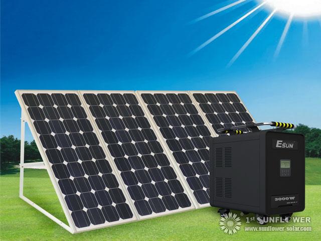 Portable Solar Generator, smart, portable, easy connection, take sun energy around you