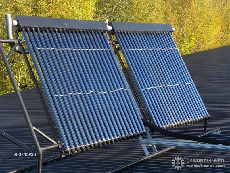 Split pressione Collettore solare per uso domestico, intelligente e bella sul tetto