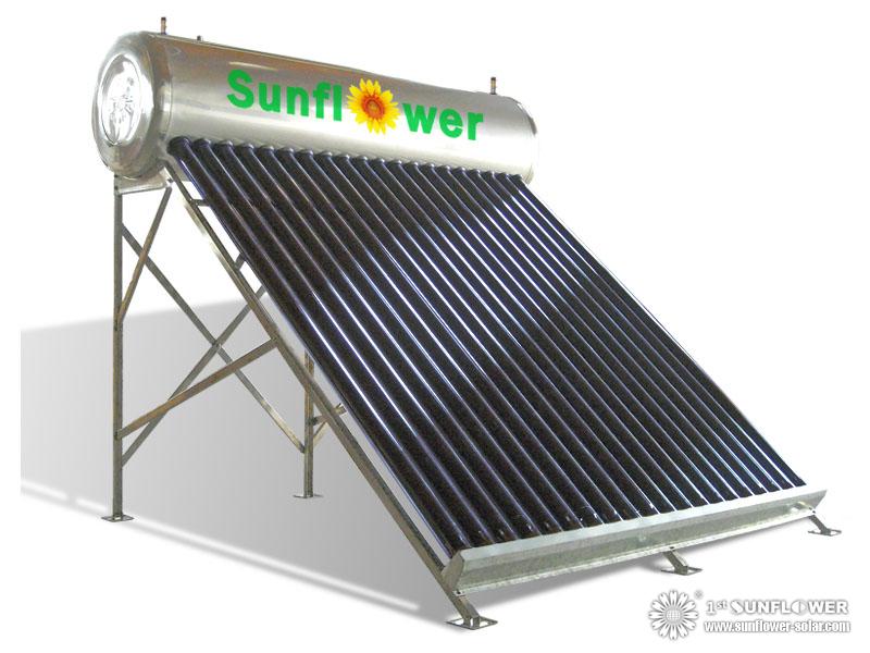 Solar Water Heater with Copper Coil