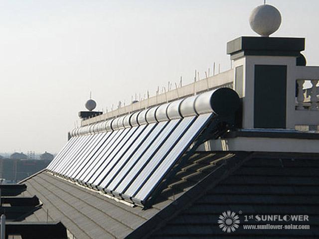 Hotel Solar Water Heater Projects, solar hot water system brings the sunshine to each customer who live in the hotel
