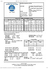 SRCC Certificado de informe de la prueba para 18 tubos