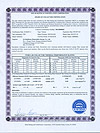 SF-B225818 SRCC certificado del laboratorio de ITW
