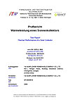 Solar Keymark Prüfbericht ITW-Labor